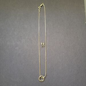 Necklace and earring set - April Crystal